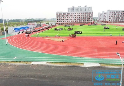 河南范縣卓越中學混合型塑膠跑道完美收官!